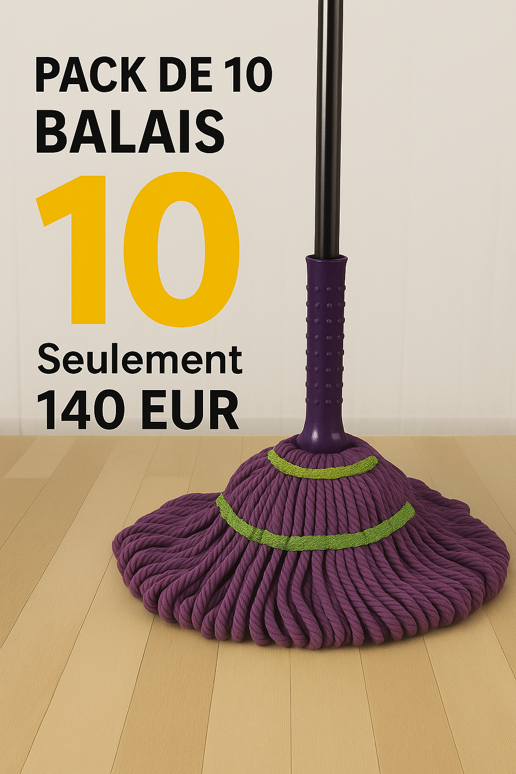 Pack de 10 Balais Twist